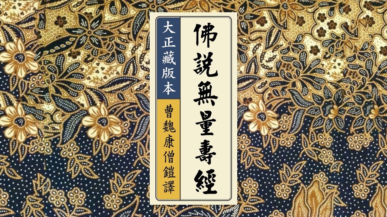 佛說無量壽經（曹魏康僧鎧譯．注音．大正藏 ）鄒衛居士恭誦