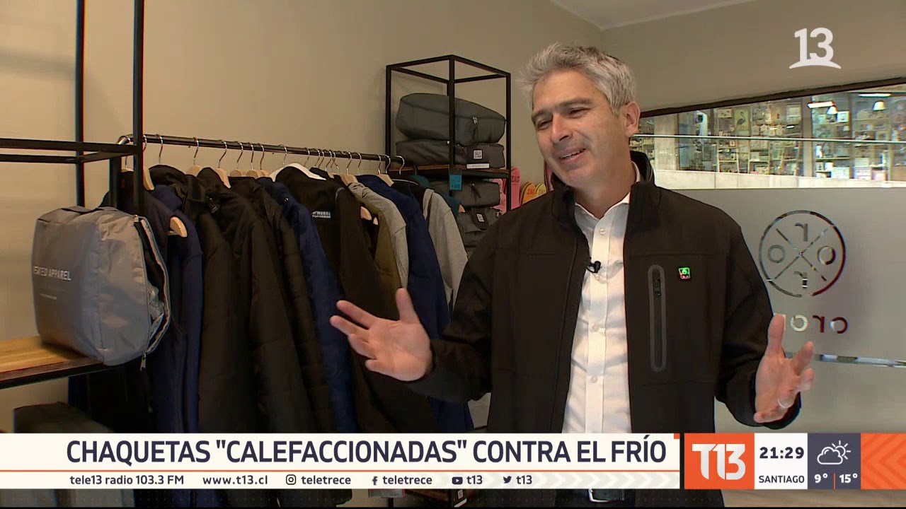 Un botón para calentar la chaqueta: la tecnología contra el frío