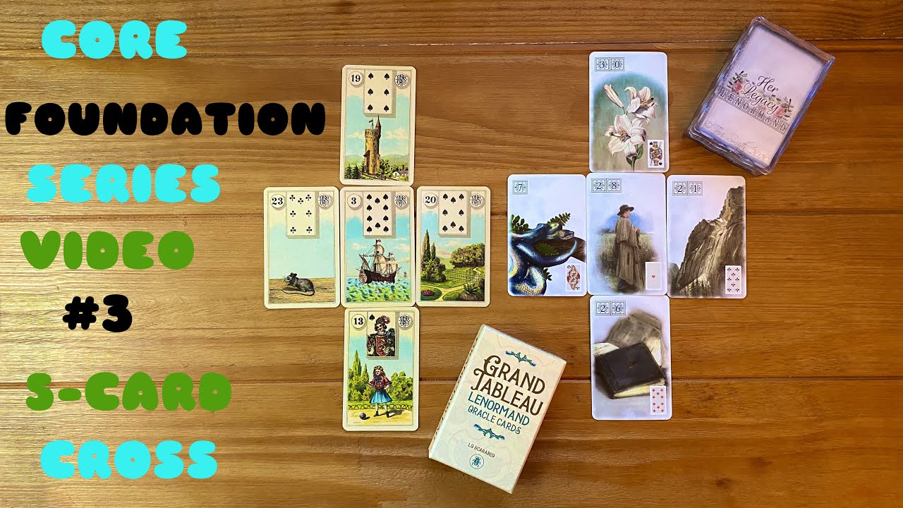 Video #3 Petit Lenormand Core Foundational Series Vertical Interactions & the 5-Card Cross spread