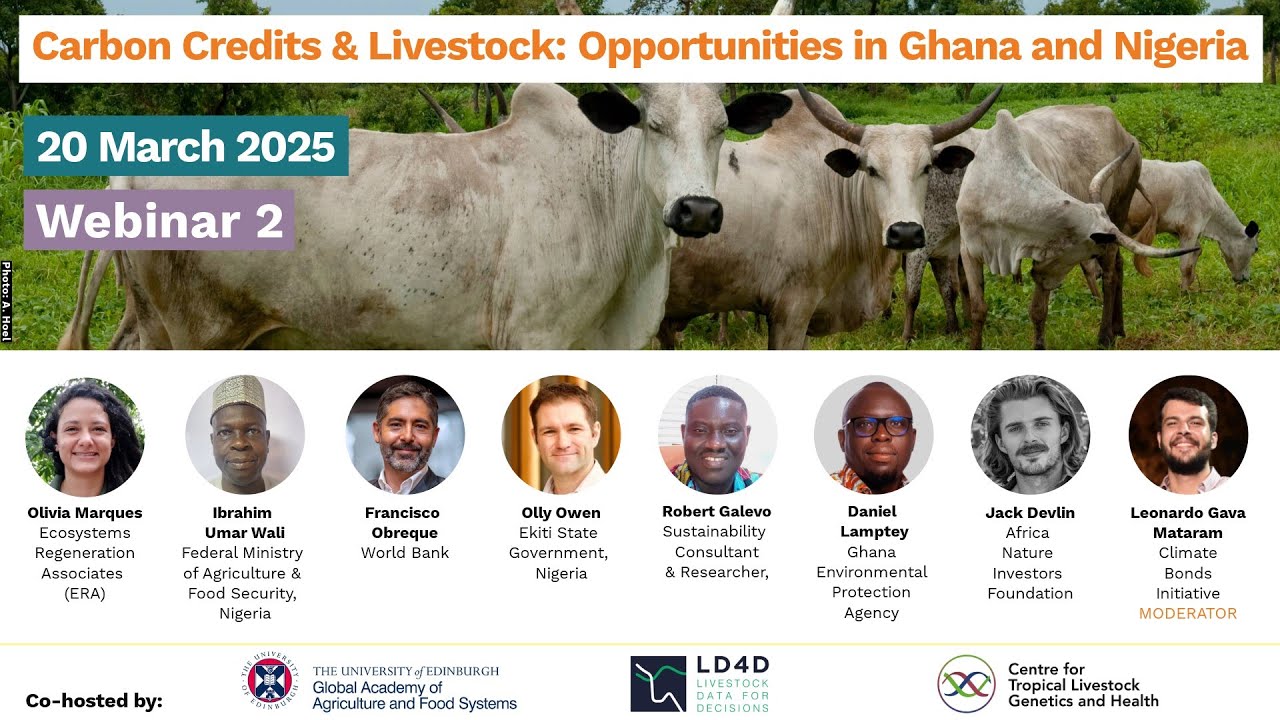 Carbon Credits & Livestock Knowledge Exchange Webinar 2: Opportunities in Ghana and Nigeria