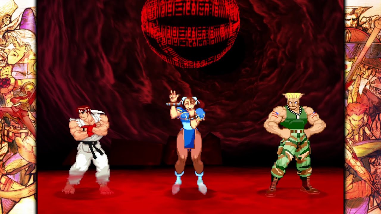 Marvel VS Capcom 2 - Ryu/Chun-Li/Guile - 8 Star Difficulty Playthrough