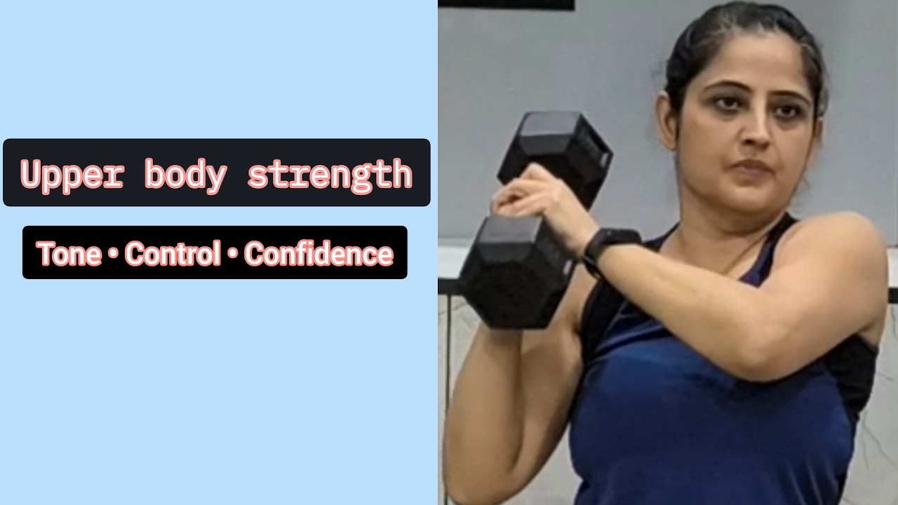 10 Min Upper Body & Core Workout | Beginner Friendly Dumbbell Strength at Home