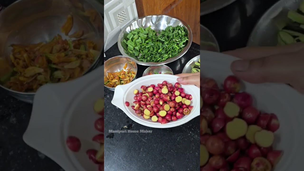 Manipur's Authentic Recipe || Baby Potatoes Kangou & Potatoes Leaves Eromba 😋 😍