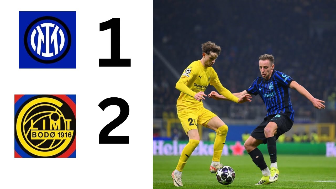 Inter Milan VS Bodo/Glimt 1-2. Champions League Highlights and all goals. Inter Milan Eliminated 🤯😱