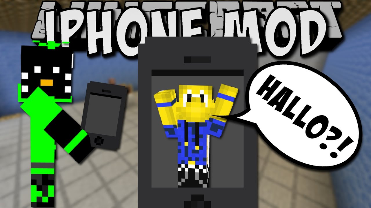TELEFONIEREN in Minecraft! (iPHONE MOD) [Deutsch]
