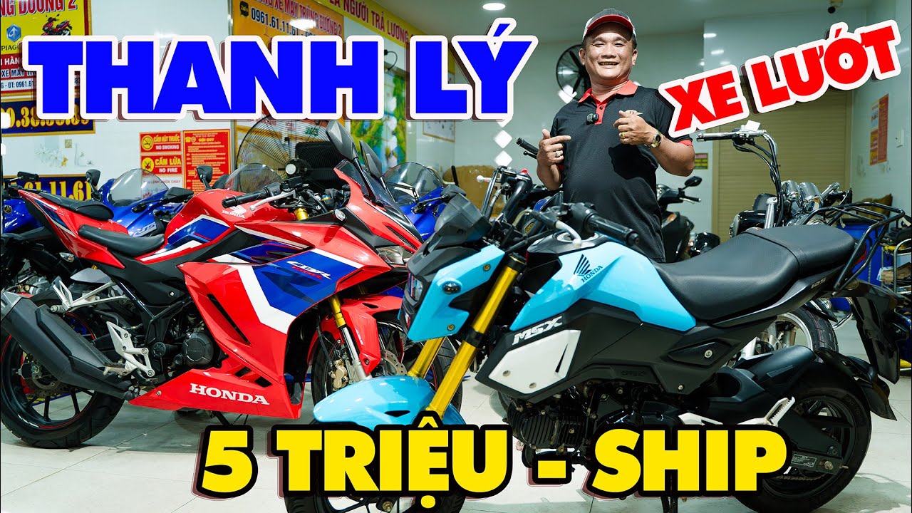 THANH LÝ XE LƯỚT MOTOR GZ150 MT15 CBR150 R15V3 FZ150 SONIC SATRIA VARIO 150 NXV 155 SỐC 5 TRIỆU XMGR