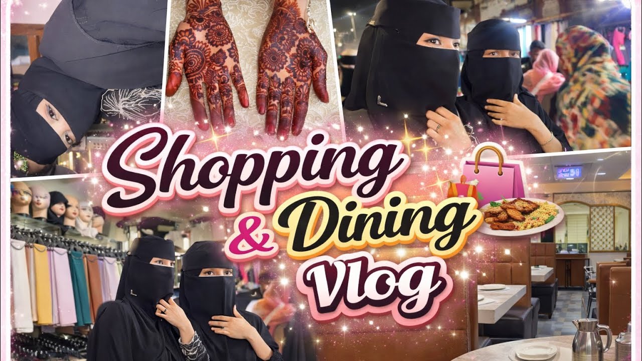 Shopping & dining with cousin 🛍️🫶| henna.by.soyeba