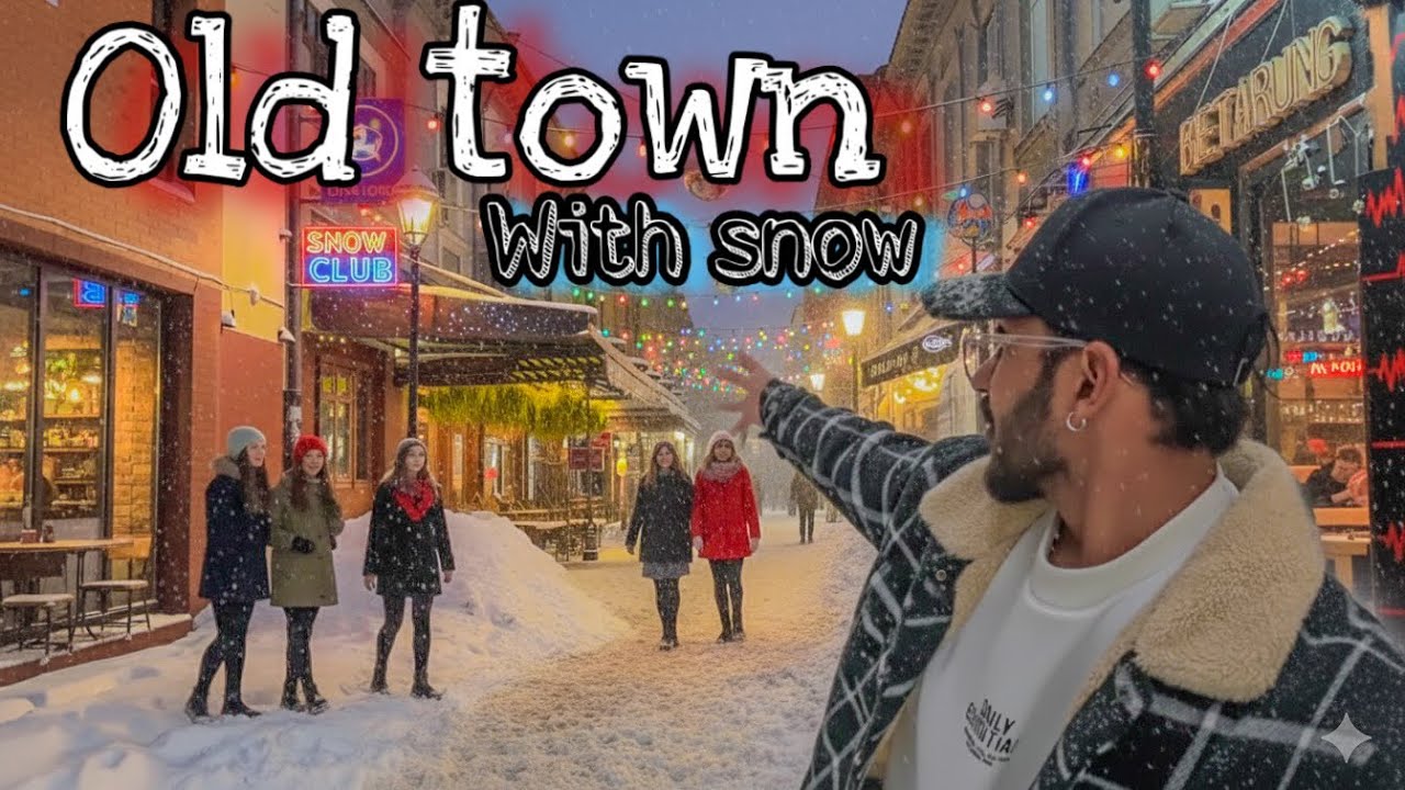 City එකට හිම වැටුනම මෙච්චර ලස්සනද😍❄️☃️ | snow in bucharest & old town ☃️
