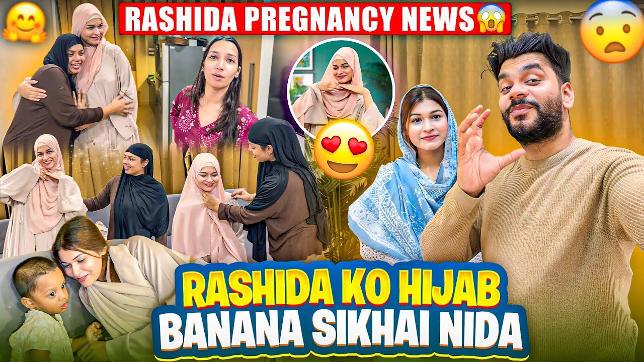 Rashida Ko Hijab Banana Sikhai Nida 😍| Rashida Pregnancy News 😂| Fokats | Abresh & Zeeshan