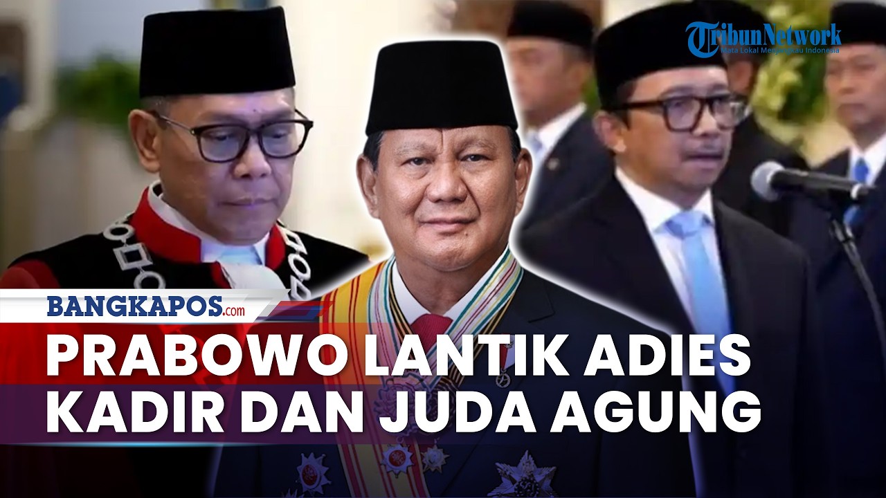 Presiden Prabowo Lantik Adies Kadir sebagai Hakim MK dan Juda Agung sebagai Wamenkeu