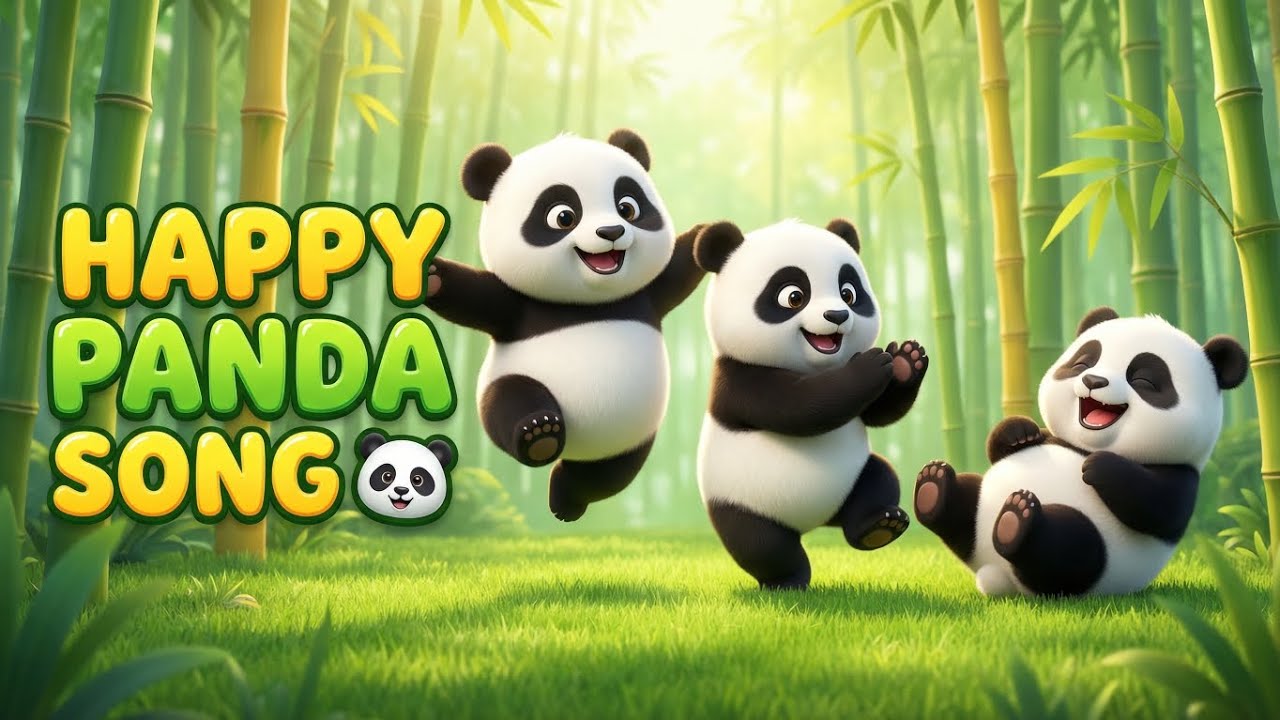 Happy Panda Song 🐼 | Fun Education for Kids | Nursery Rhymes & Baby Songs