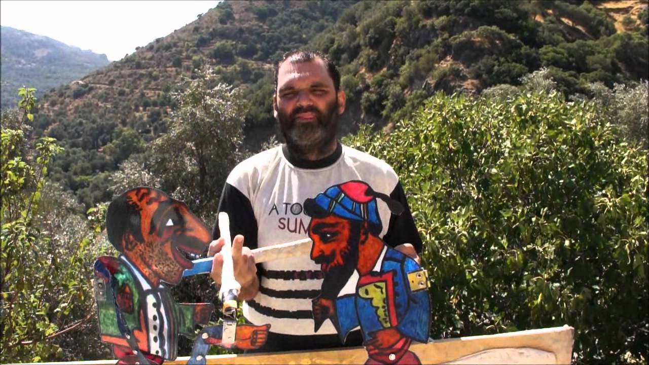 Πλάνα παράστασης Καραγκιόζη