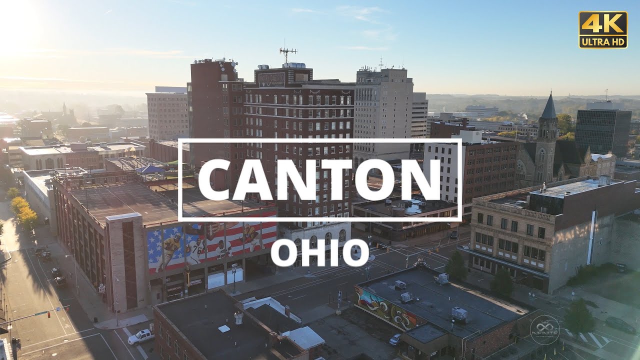 Canton, Ohio - [4K] Drone Tour