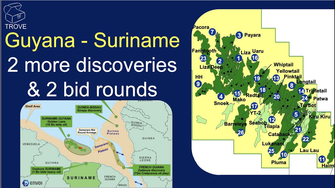 GUYANA SURINAME Discoveries Q4 2022