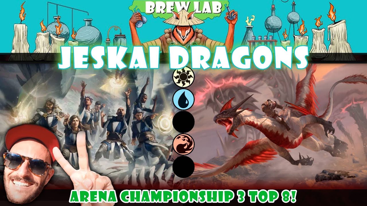 MTGA - BrewLab - Jeskai Dragons ⚪️🔵🔴 (Mythic BO3 Standard)