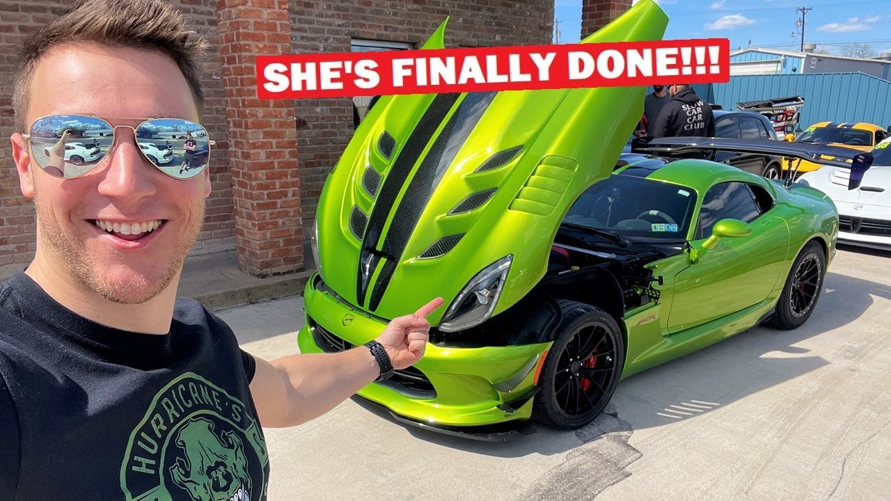 IT'S DONE! FIRST DRIVE in My 1,500HP TWIN TURBO VIPER!!! *FASTEST CAR I'VE OWNED*