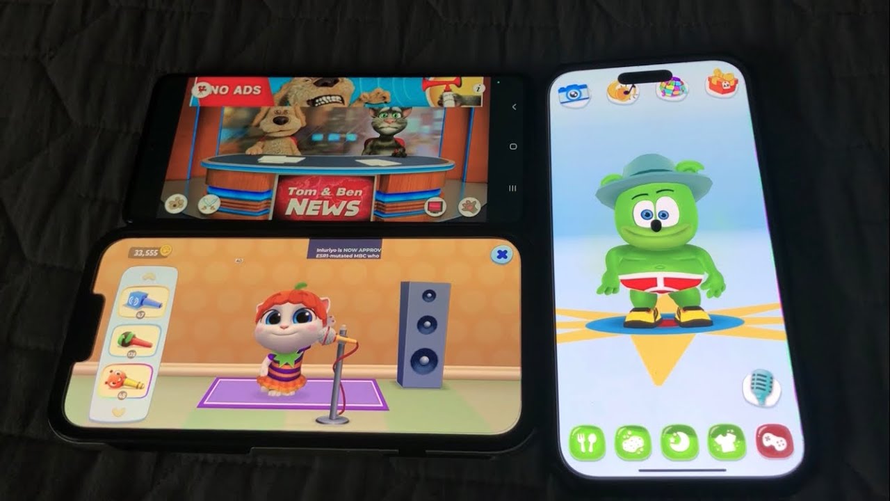 Tom And Ben News Echo Vs My Talking Tom Friends (Angela) Echo Vs Talking Gummy Bear Echo (10/21/25)