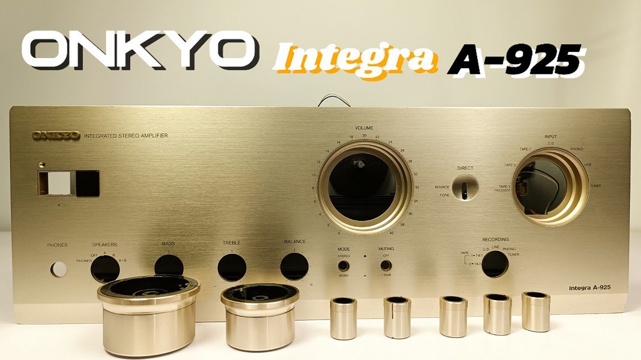 ONKYO Integra A-925 Faceplate Removal & Cleaning