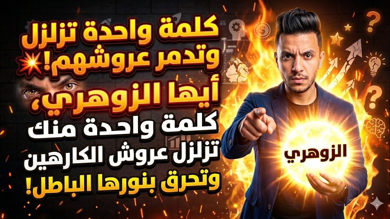 أيها الزوهري، كلمة واحدة منك تزلزل عروش الكارهين وتحرق بنورها الباطل