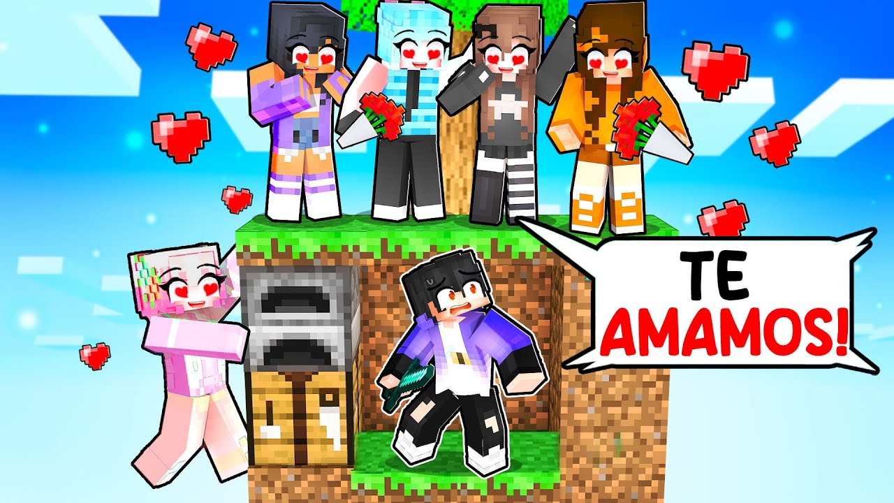 LOCKED IN A CHUNK WITH MY CRAZY FANS IN MINECRAFT! 💘😨 SRJUANCHO