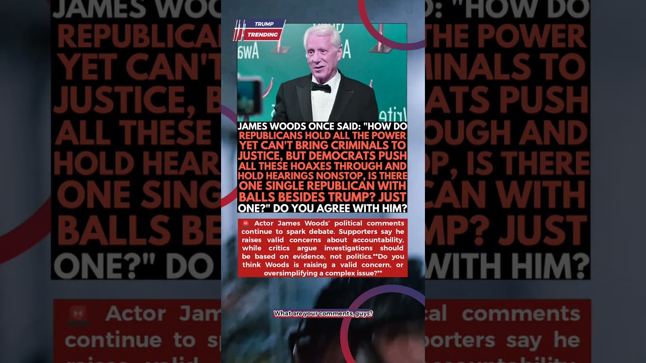 💬 James Woods Political Remarks Are Sparking Debate&mdash;What's Your Opinion? 🇺🇸 #BreakingNews #USNews #N