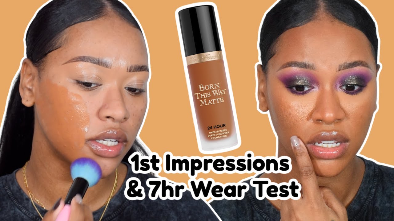 TESTING TOO FACED BORN THIS WAY MATTE FOUNDATION & 7HR WEAR TEST