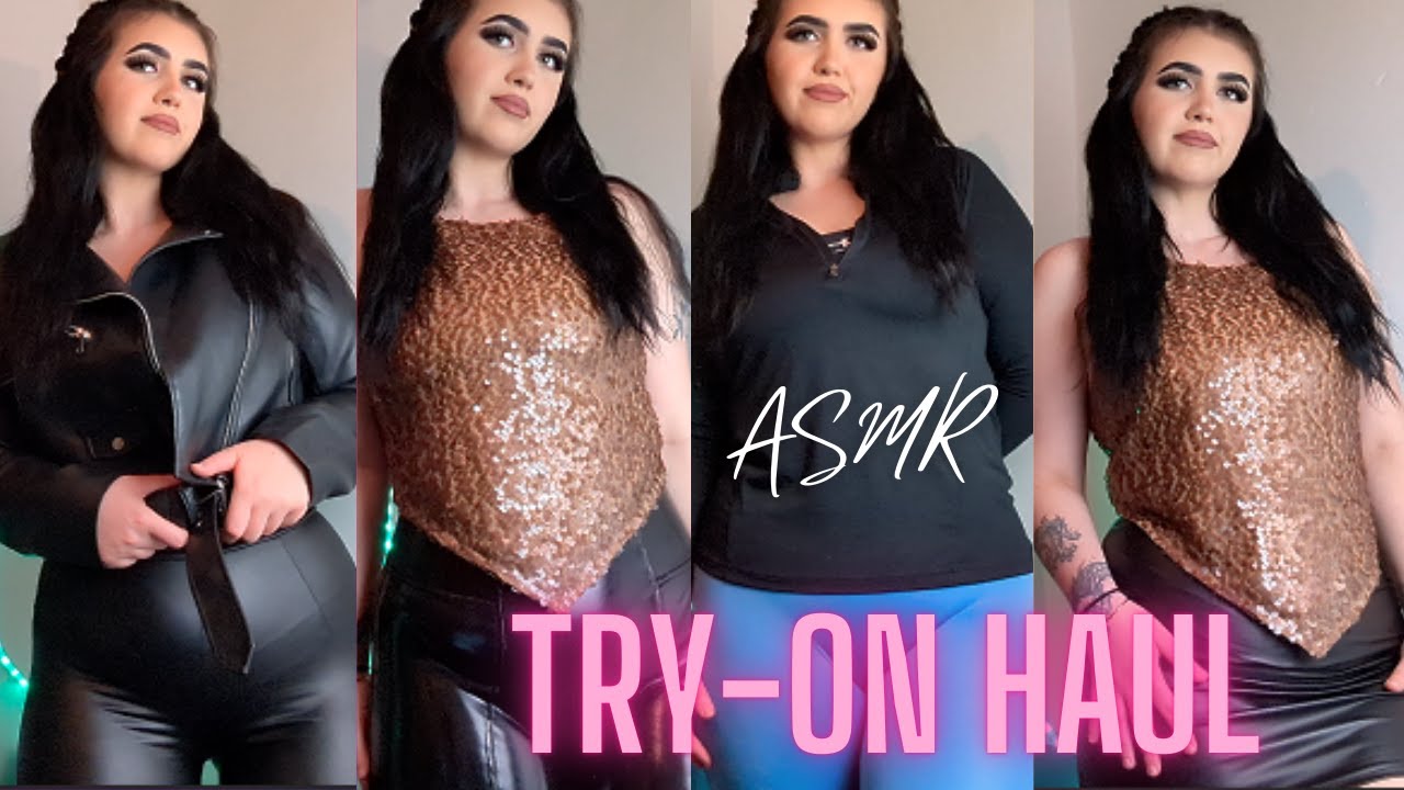 ASMR Try-on Haul with  whispering!!