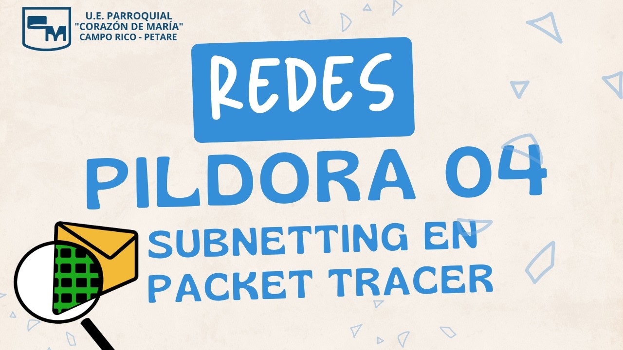Prueba de concepto (Subnetting) en cisco packet tracer