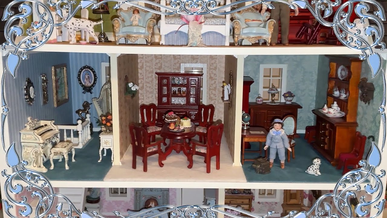 Dollhouses in Detail: 1:24 Scale Victorian Miniature Dollhouse 2nd Floor Tour (Part 2)