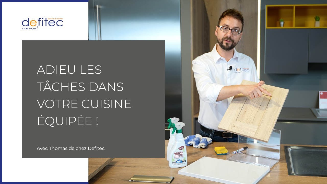 Nettoyer les tâches sur vos portes de cuisine équipée