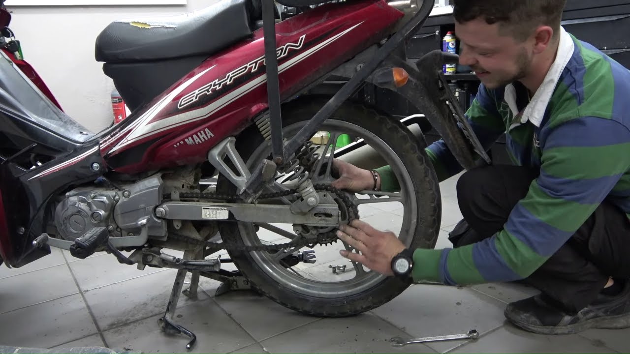 change tube in YAMAHA CRYPTON underbone
