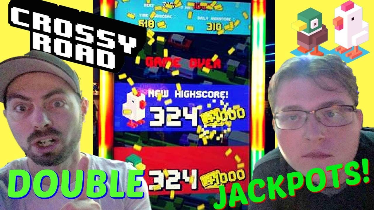 Epic Crossy Road Arcade Double Jackpot Wins! At Dave And Busters Arcadejackpotpro
