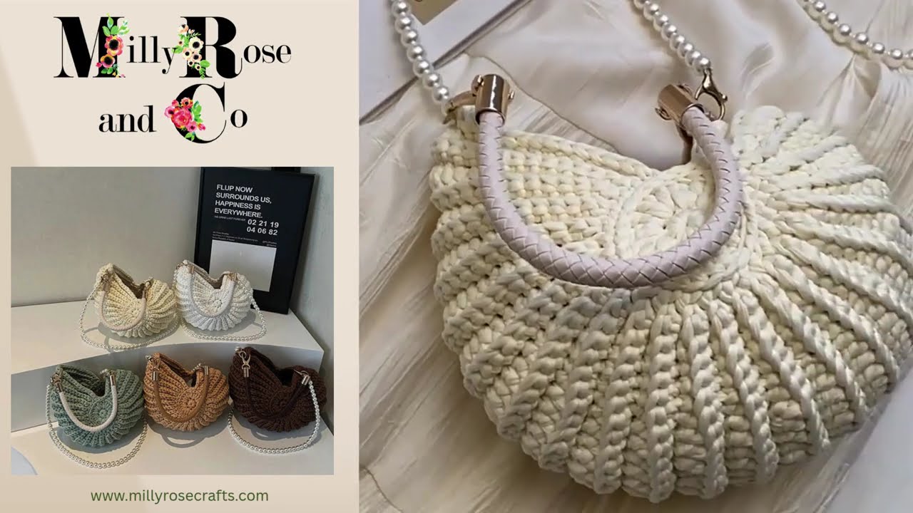 Carry Sunshine! ☀️ Our New Hand Made Crochet Conch Shell Bag | MillyRose & Co. Unboxing!