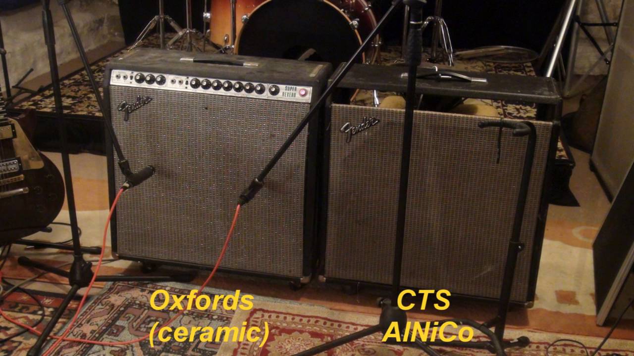 Ceramic vs AlNiCo speakers comparison sound test
