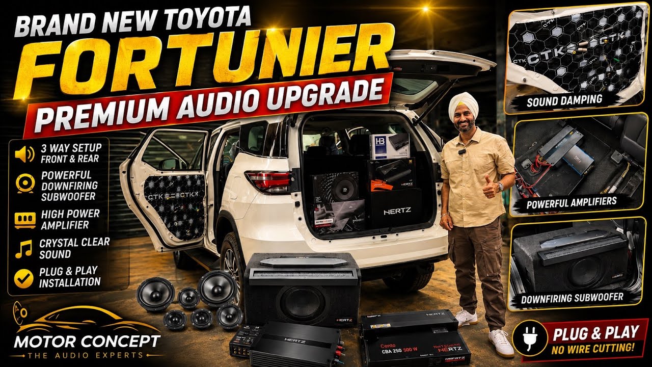 Toyota Fortuner Audio Upgrade Options | Best Car Audio Upgrade Store In Delhi | Motor Concept