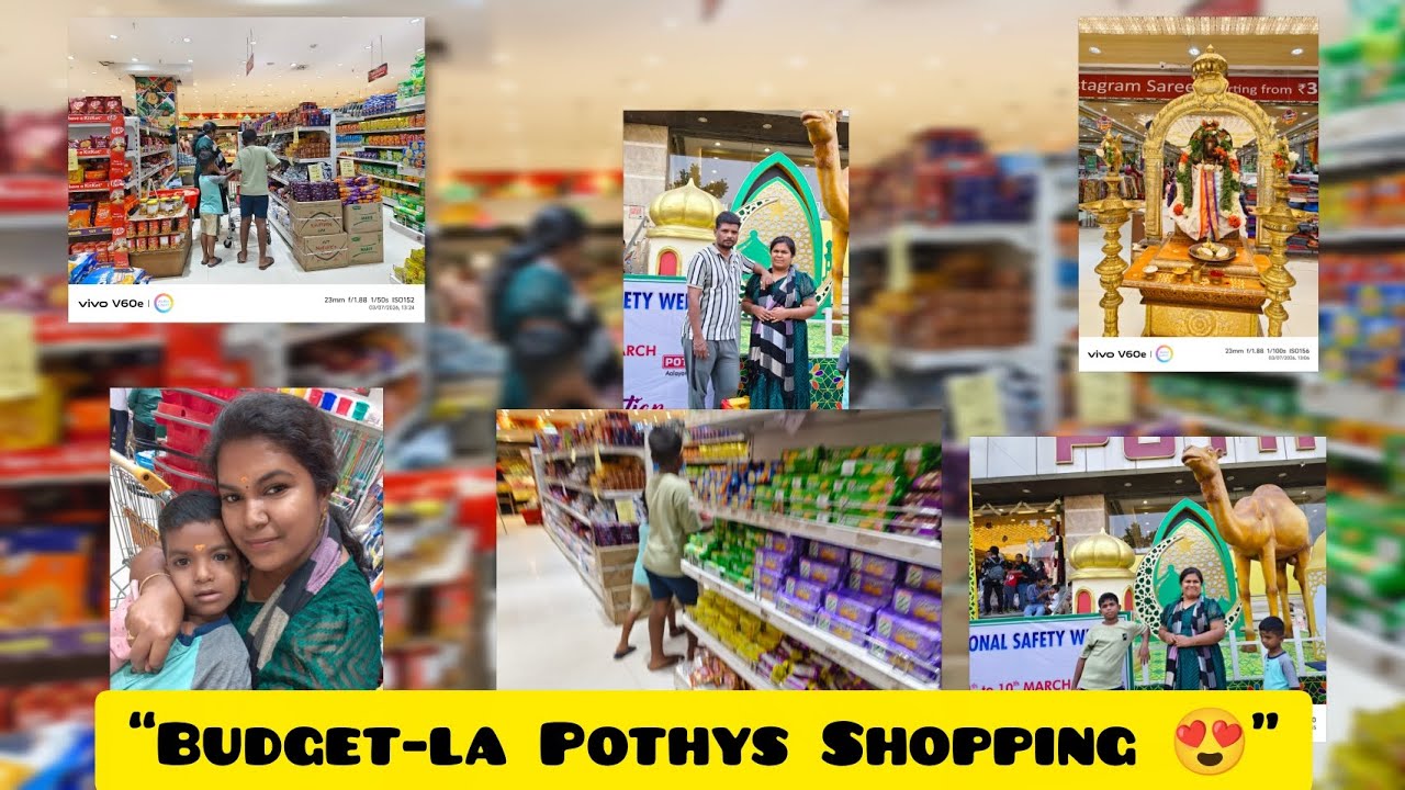 Pothys la ₹10,000 Shopping | Unexpected Shock 😳#pothys#groceryshopping#shortsfeed 