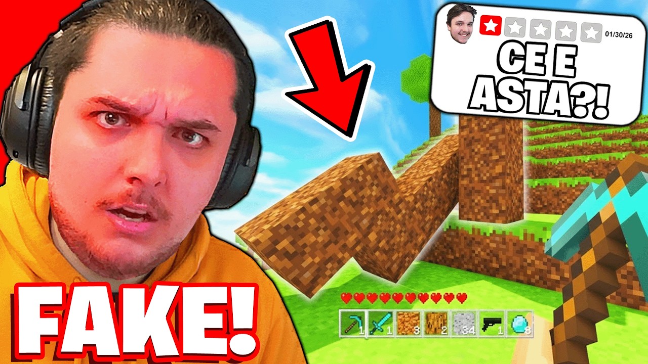 Testez Jocuri MINECRAFT FAKE !