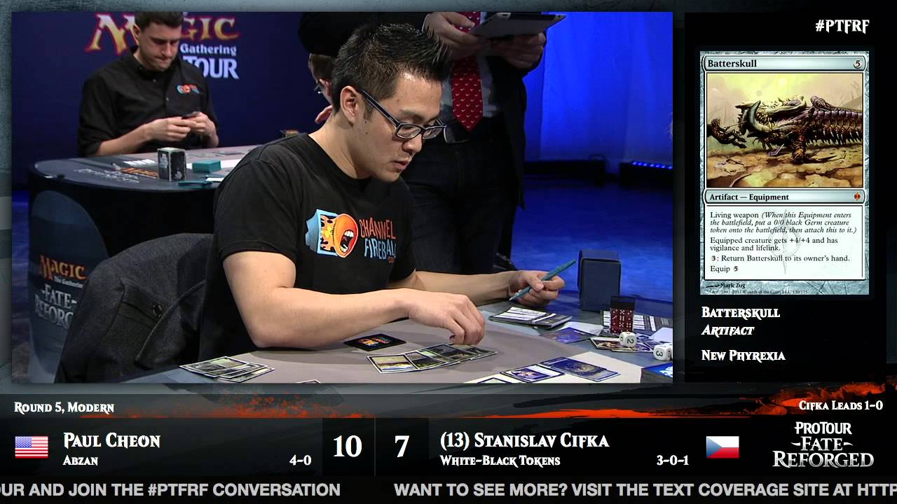 Pro Tour Fate Reforged Round 5 (Modern): Paul Cheon vs. Stanislav Cifka
