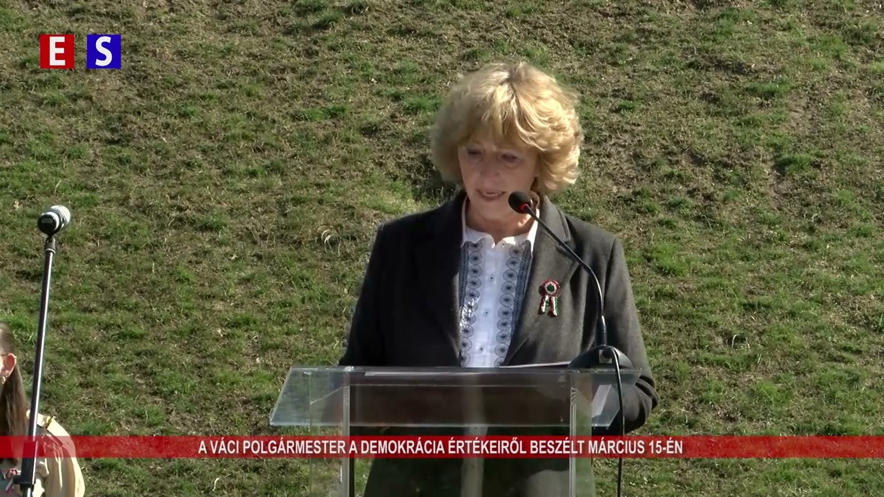 A váci polgármester a demokrácia értékeiről beszélt március 15-én