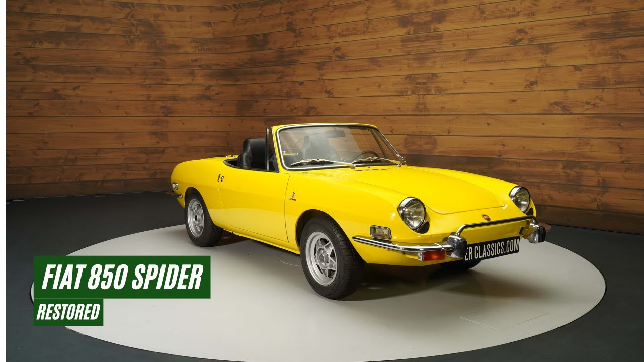 Fiat 850 Spider | Restored | History known | 1972-VIDEO- www.ERclassics.com