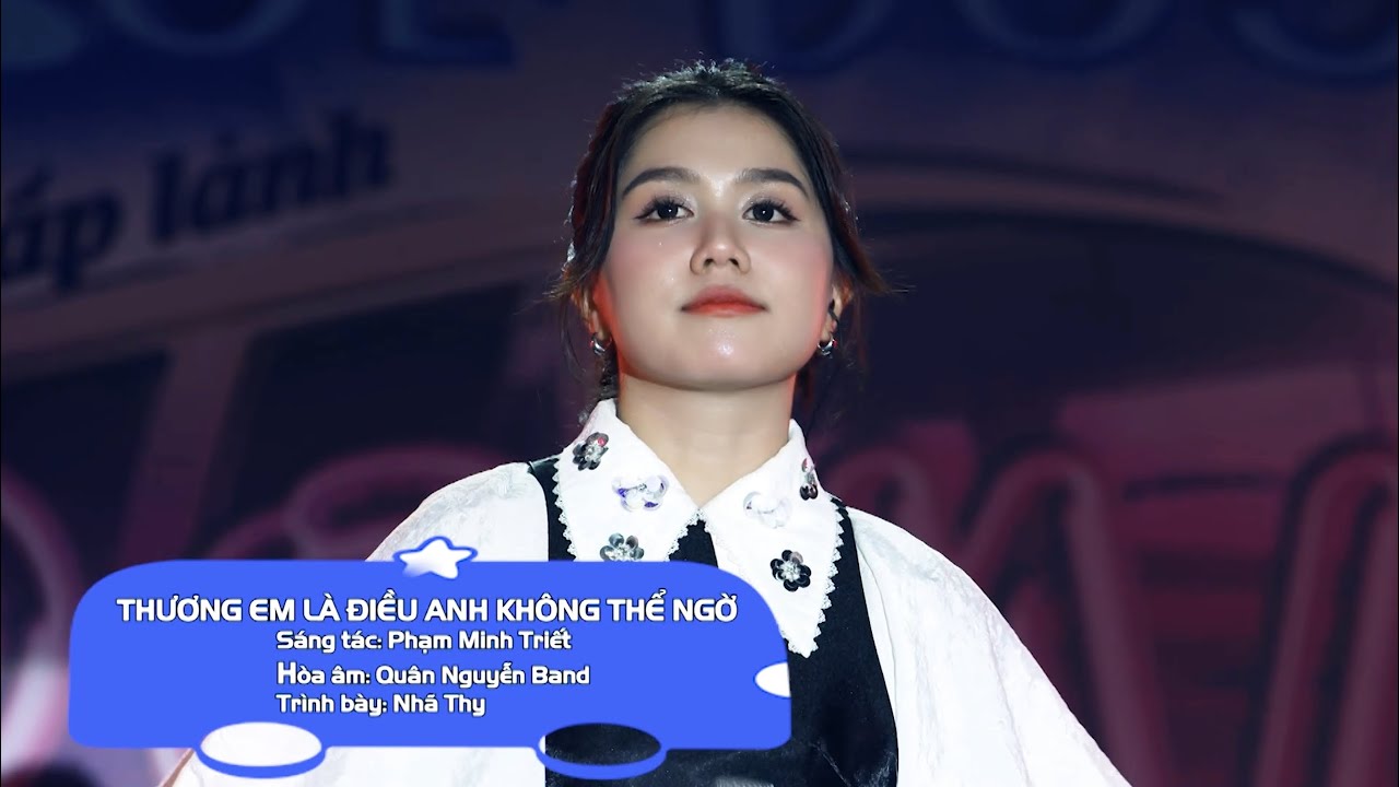 THƯƠNG EM LÀ ĐIỀU ANH KHÔNG THỂ NGỜ | Phạm Minh Triết | Nhã Thy live tại sân khấu BLUE BUS BOOMING