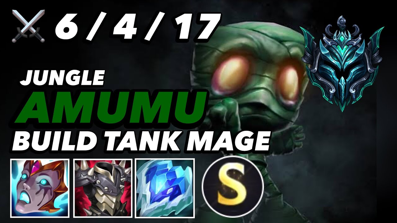 WILD RIFT AMUMU : BEST BUILD MAGE SEMI TANK SEASON 8 | JUNGLE S RATING !