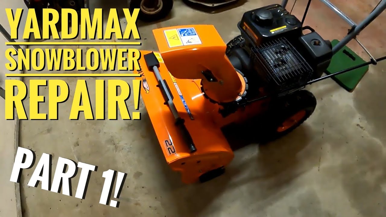 Yardmax Snow Blower: Part 1: Gets A Carburetor Cleaning, And Has Other Issues To Resolve!