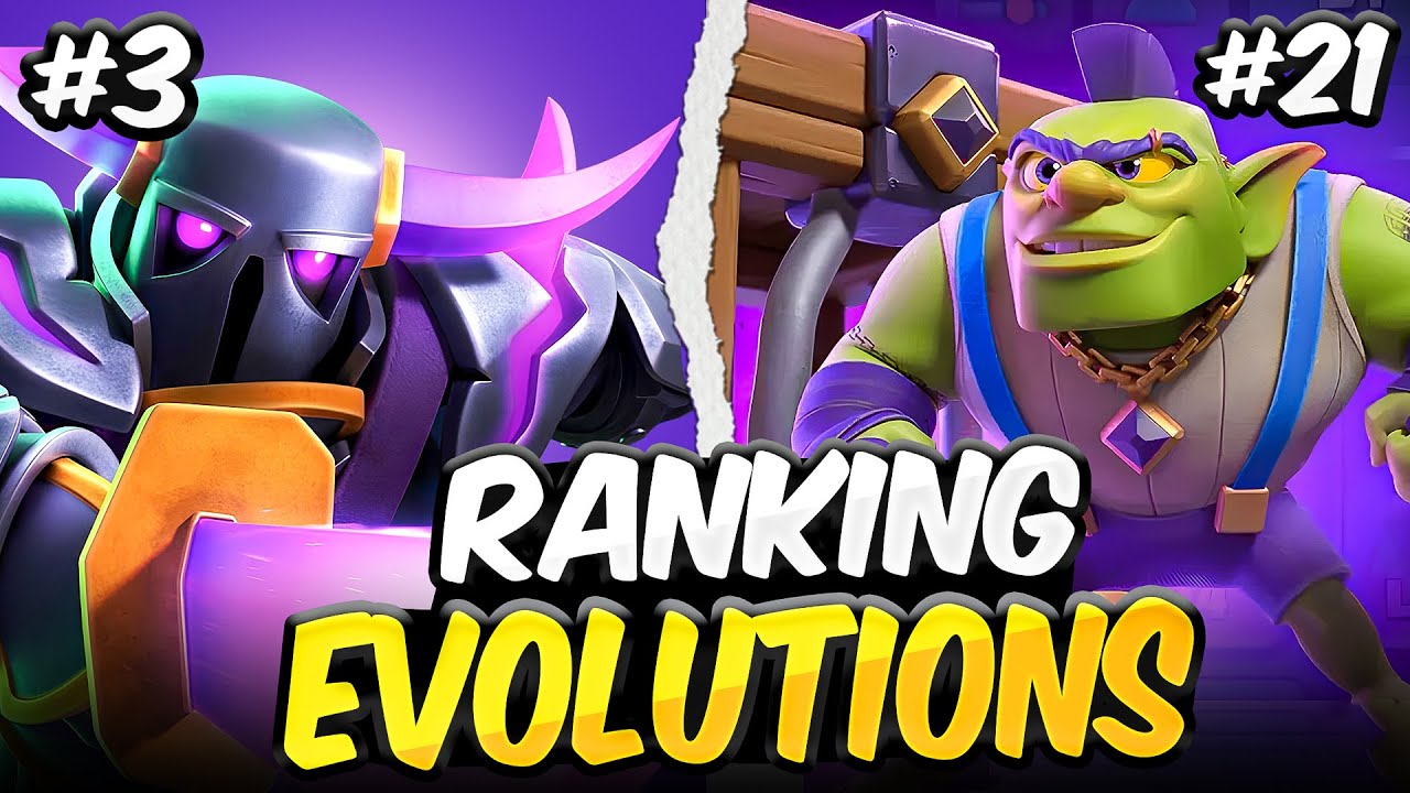 (V2) Рейтинг ВСЕХ Эволюций в Clash Royale от ХУДШЕЙ до ЛУЧШЕЙ