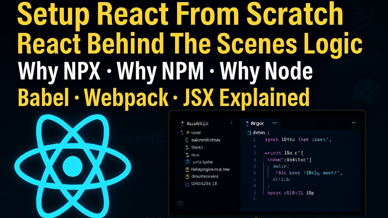 React App Setup From Scratch 🔥 | Why Node, NPM, Babel, Webpack + Interview Questions + Live Project