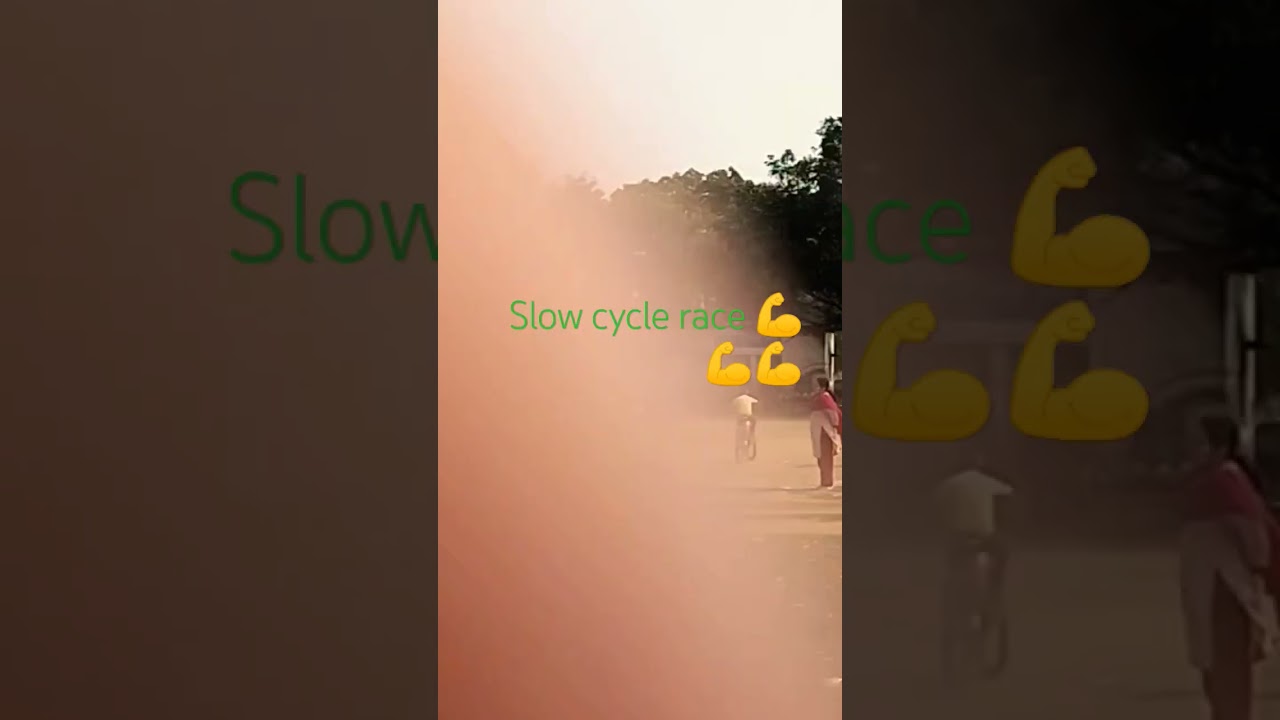 Slowly Slowly 🥱... very Slow cycle race 💪