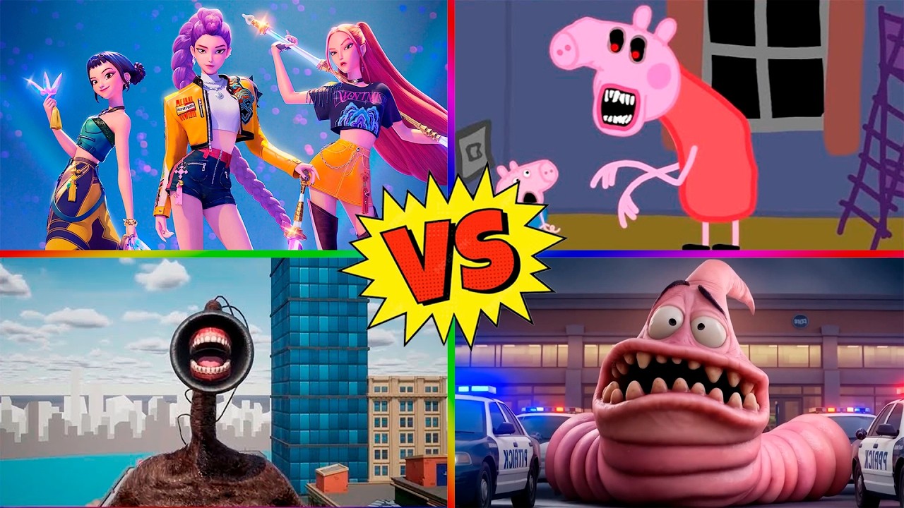 Siren Head 🆚 PATRICK.EXE 🆚 Kpop demon hunter 🆚 Skibidi Toilet 🎵Who is win? Tiles Hop EDM Rush