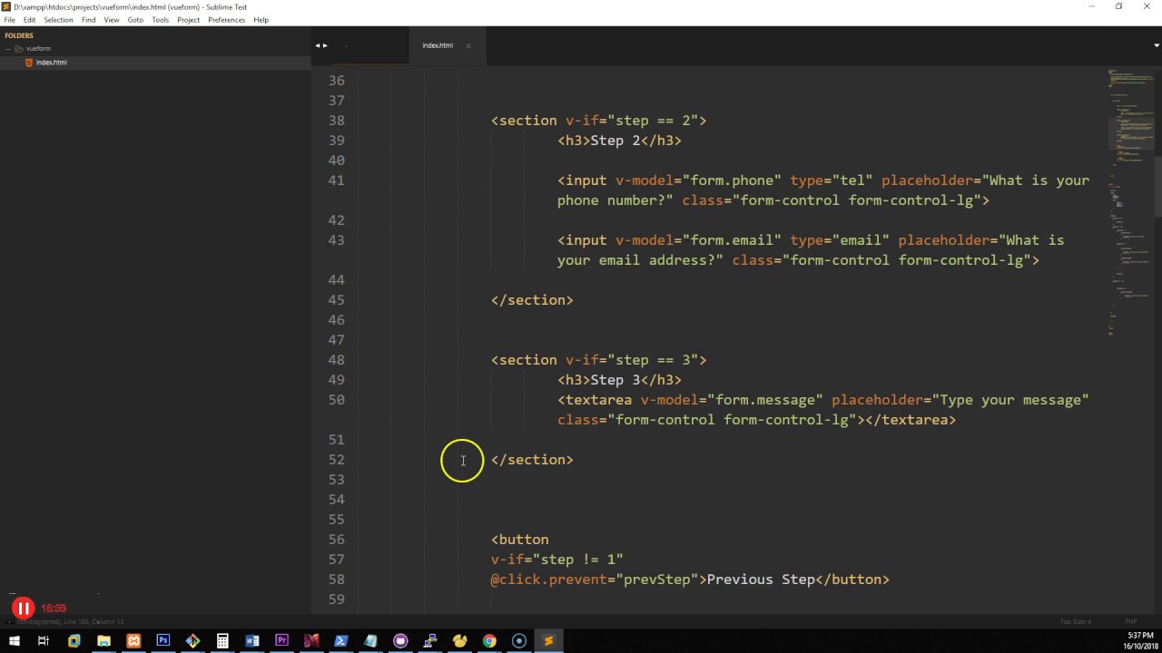 How to make a Step by Step form in Vue JS