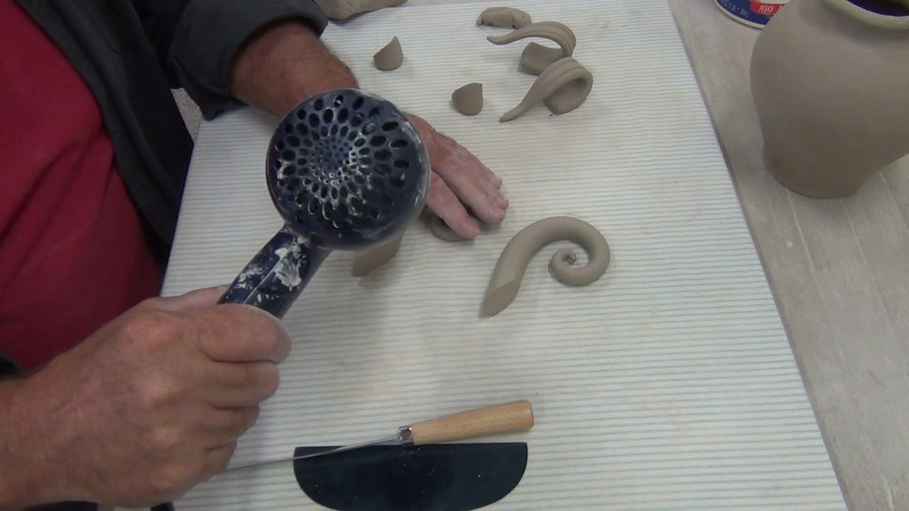Making Handles & Attaching to Vase