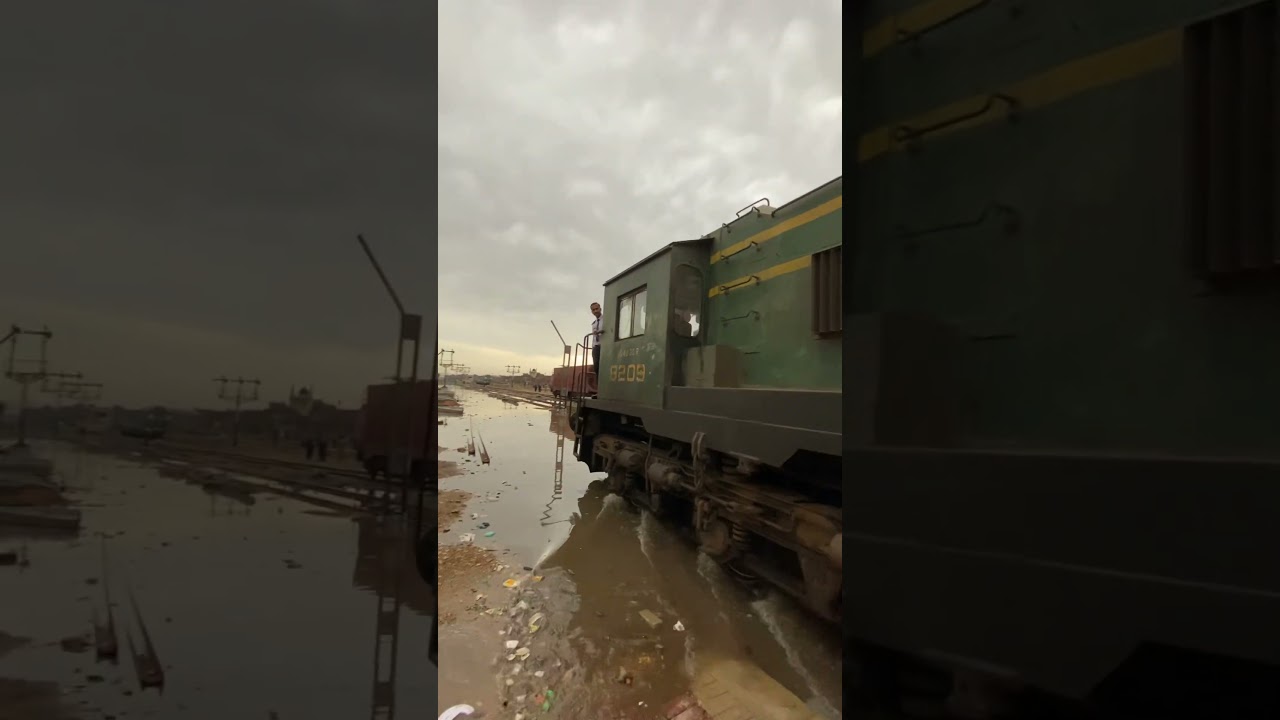 Pakistan railway Hyderabad station #railvlogger #railwaycontent #train #circketvideo #travel ￼